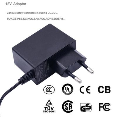 モーター電池CCTVのカメラのために、証明されるULのCBのセリウムとの12V 1A 1.5A 2A 2.5A 3Aの壁の台紙力のアダプター12W 24W 36W