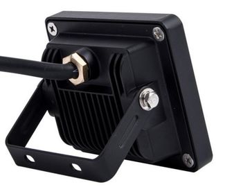 IP65 10w 700lmの競技場の緩和されたガラス、黒いアルミニウム ボディが付いている防水導かれた洪水ライト