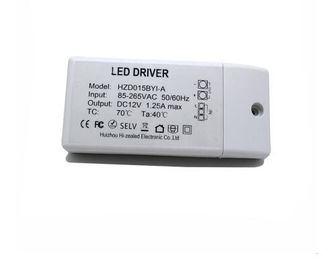 12V 1.25A 15W dcはプラスチック カバーおよびねじ込み端子が付いている切換えの電源を導きました