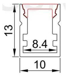 導かれたストリップのための1.2m 2m LEDのアルミニウム プロフィールは店のための6063の導かれたプロフィールを陽極酸化した
