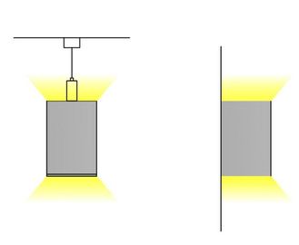 100mm*120mm Pendent照明のためのアルミニウムLEDのプロフィールの放出