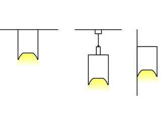 50mm*75mmの導かれたストリップのための間接軽い線形ペンダントLEDモジュール アルミニウムLEDのプロフィール