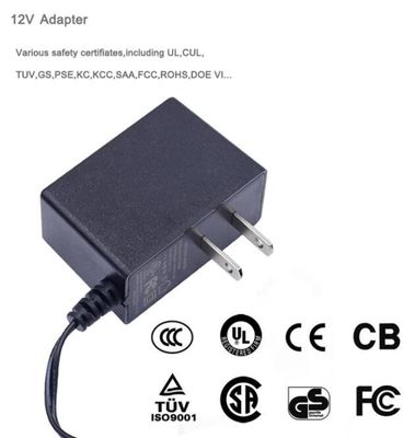 CCTVのカメラのために印が付いていたレベルVIのセリウムULが付いている12V 1A 12Watt米国EUの壁の台紙力のアダプターはネオン ライトを導いた