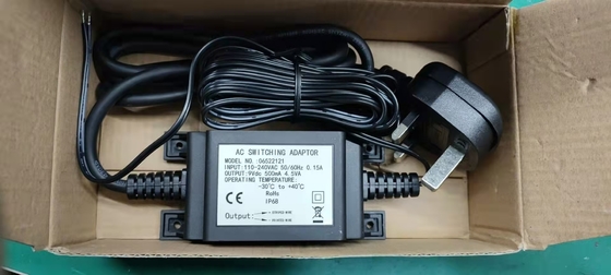 屋外の防水変圧器、電源、9Vdc 500mah 4.5W IP68コックのための防水スイッチ アダプター
